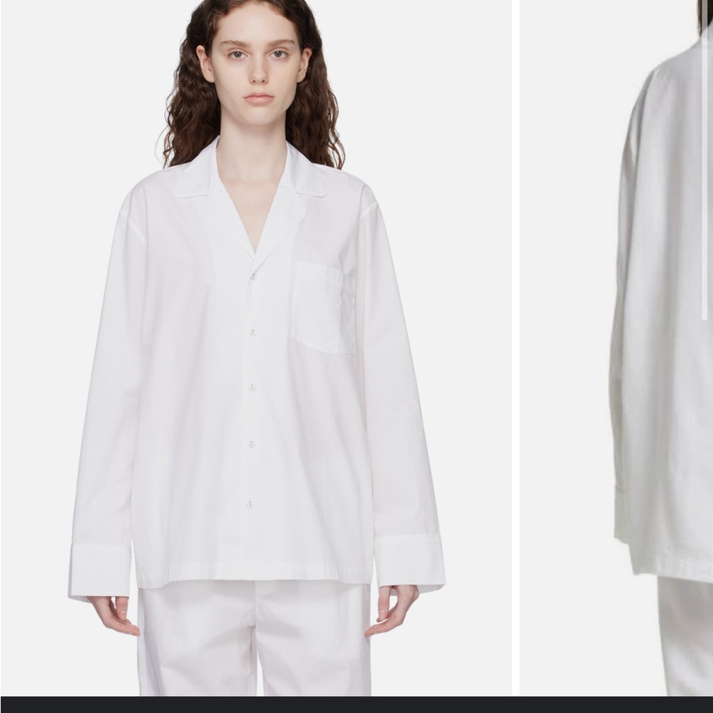 skims pajama hotel cotton pajama top